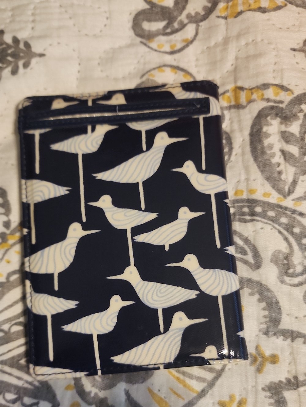Kate Spade Navy and White Seagull Passport Holder